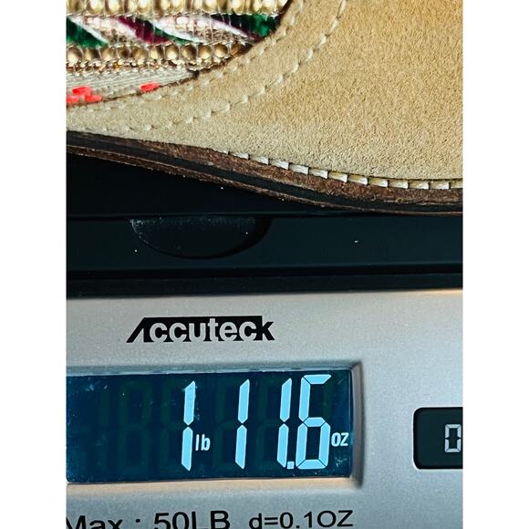 NEW Z&L Bohemian Leather Suede Aztec Print Boots in Brown Leather Upper and Sole - Picture 7 of 8